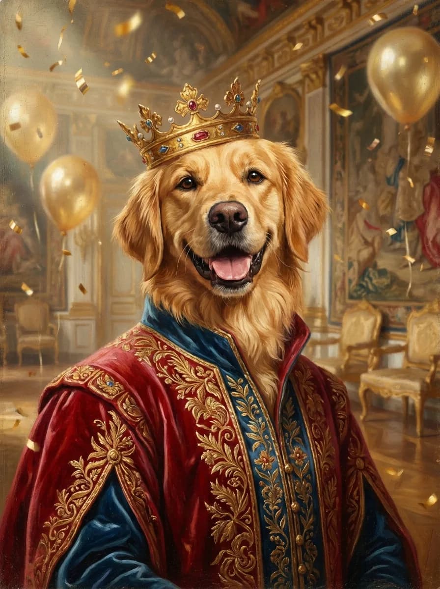 Custom Pet Portrait — Birthday Gift — example portrait
