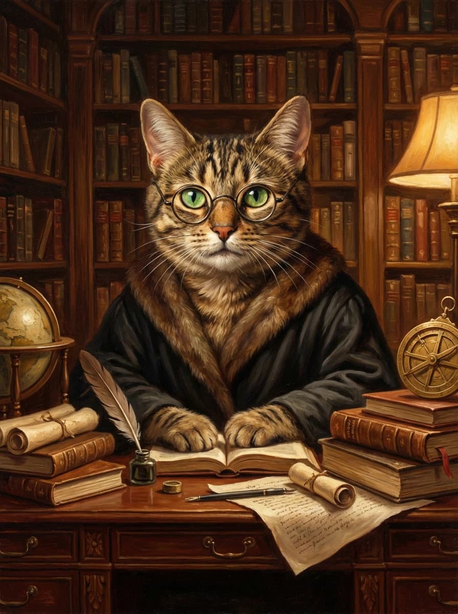 The Scholar - AI portrait