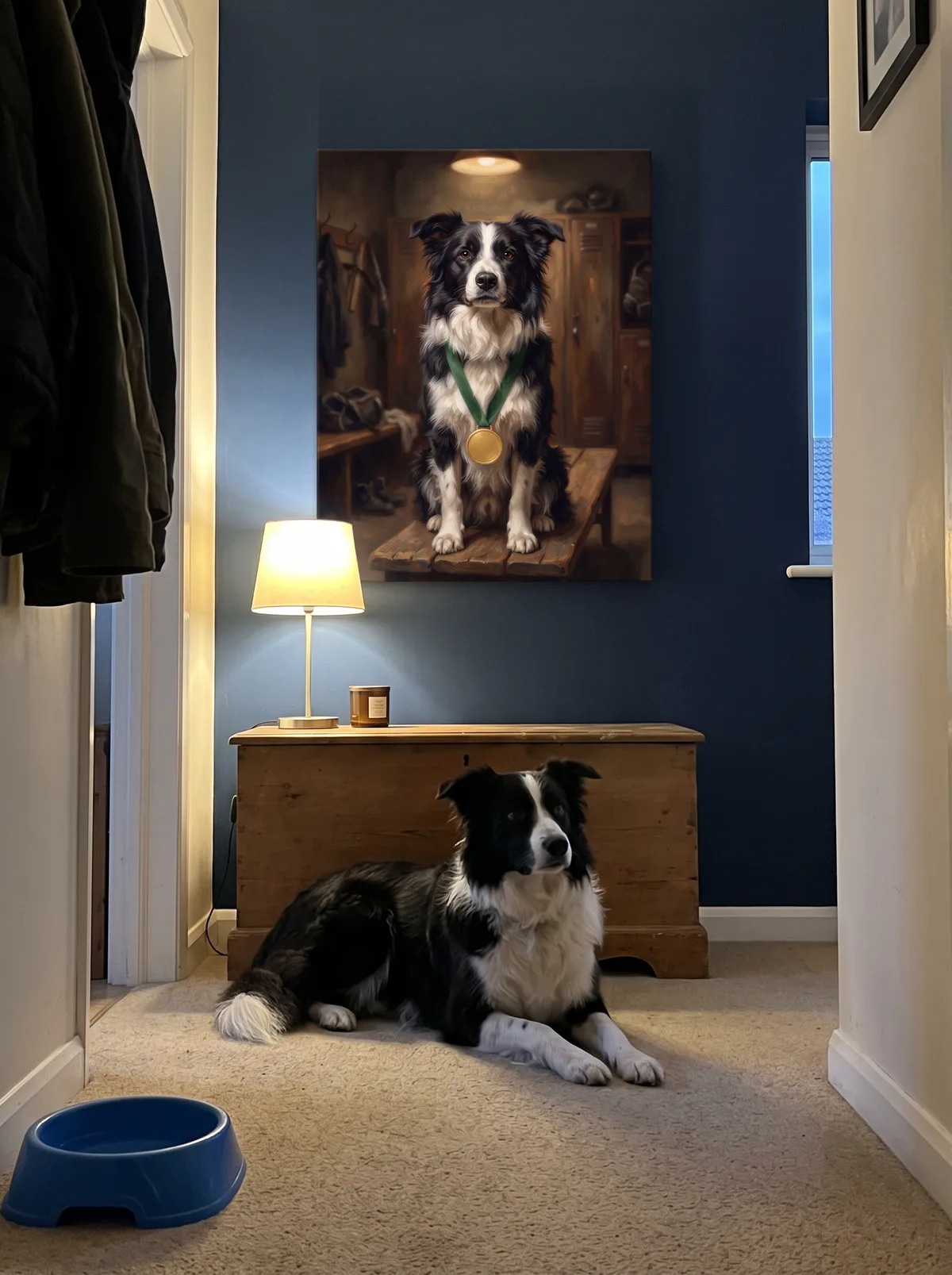 The Champion printed as a gallery-wrapped canvas and hung on a wall
