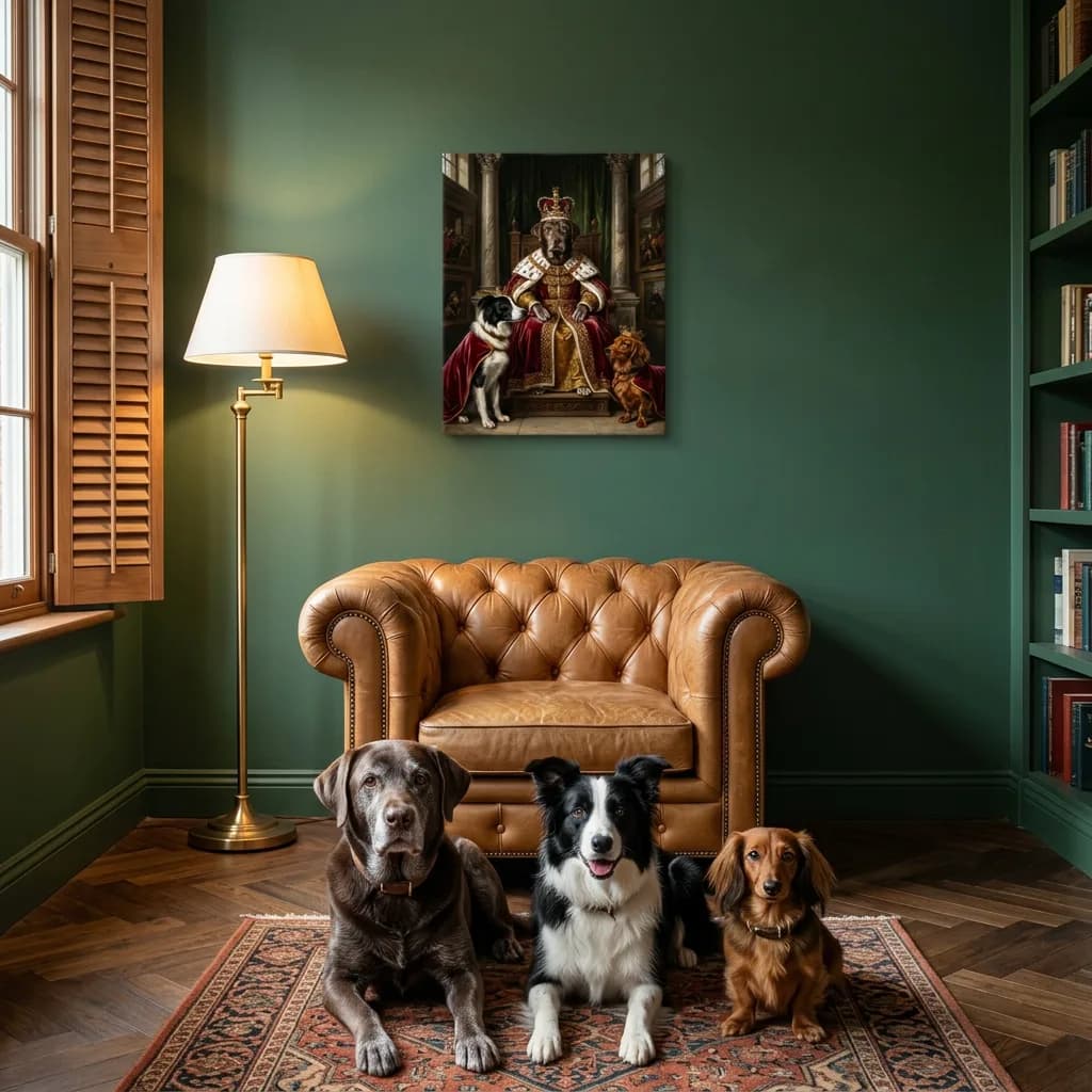 The Dynasty printed as a gallery-wrapped canvas and hung on a wall