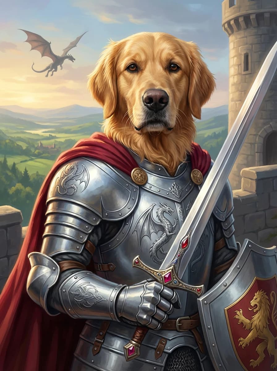 The Knight - AI portrait