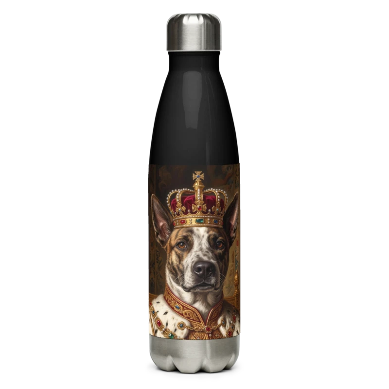 Water Bottle, example shown. We print your portrait on it.