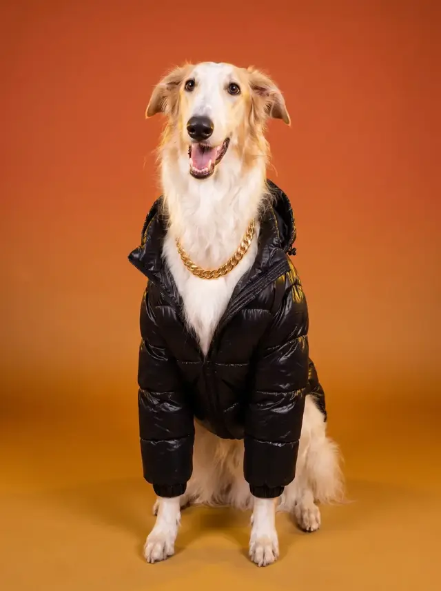 Street Style, shown on a Borzoi