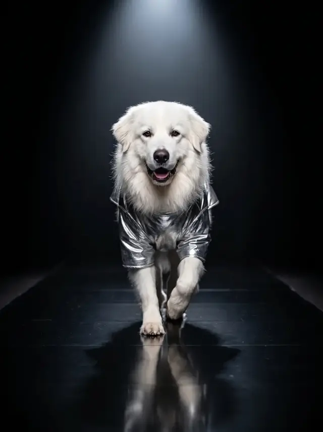 Runway, shown on a Great Pyrenees