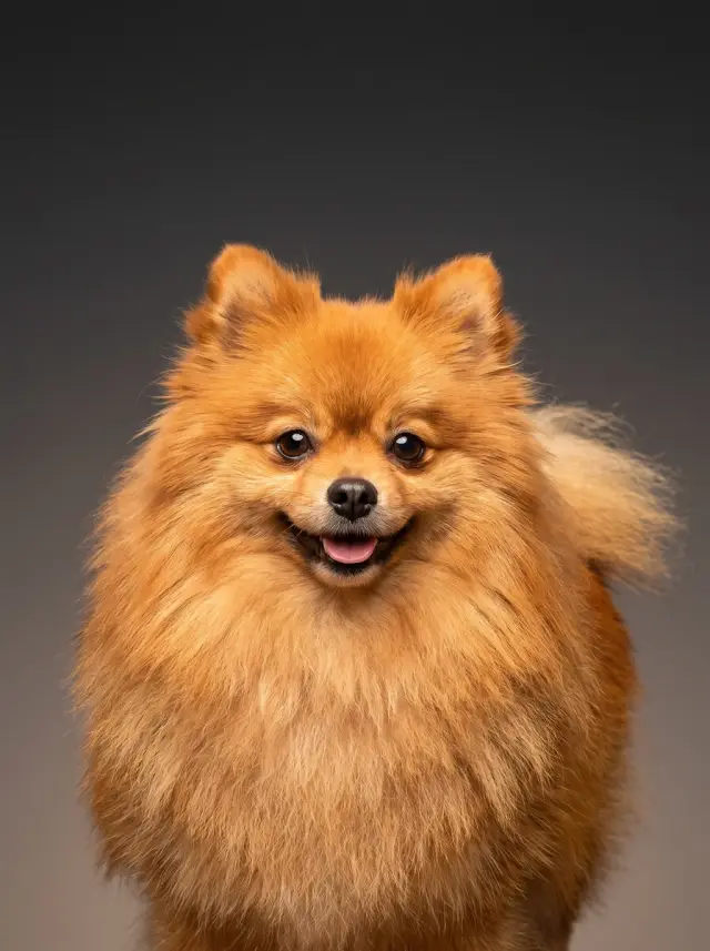 Pomeranian as Colour Field, custom pet portrait