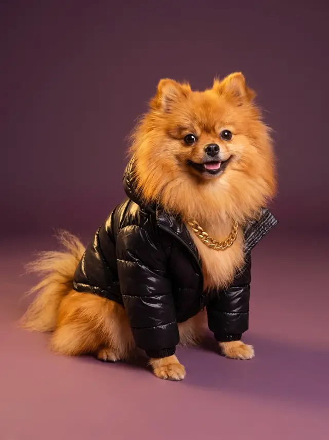 Street Style, shown on a Pomeranian