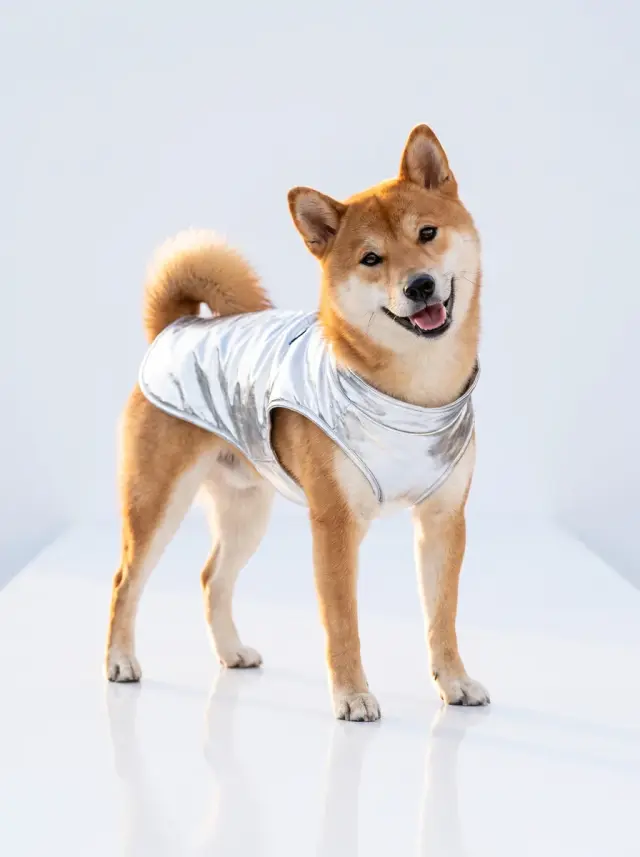 Shiba Inu as Runway, custom pet portrait