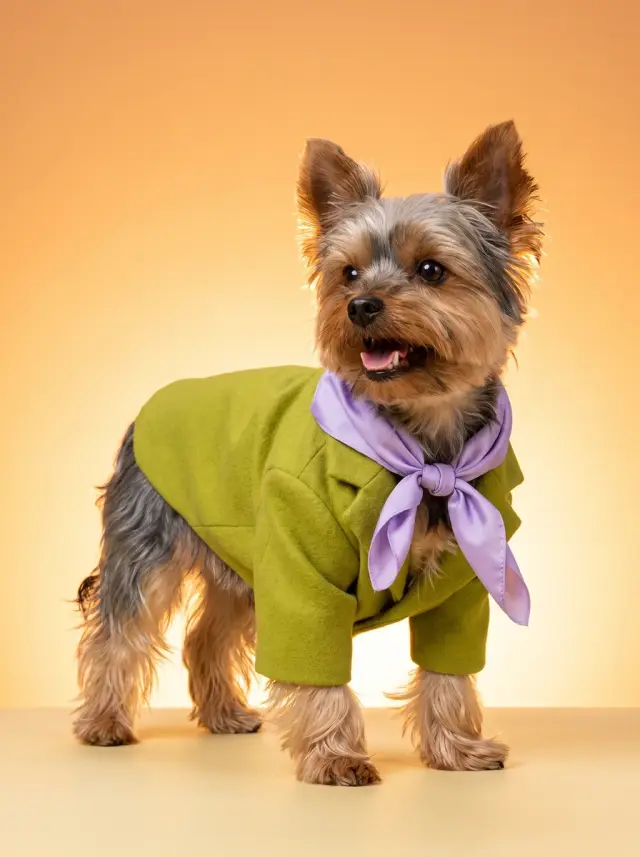 Yorkshire Terrier as Colour Story, custom pet portrait