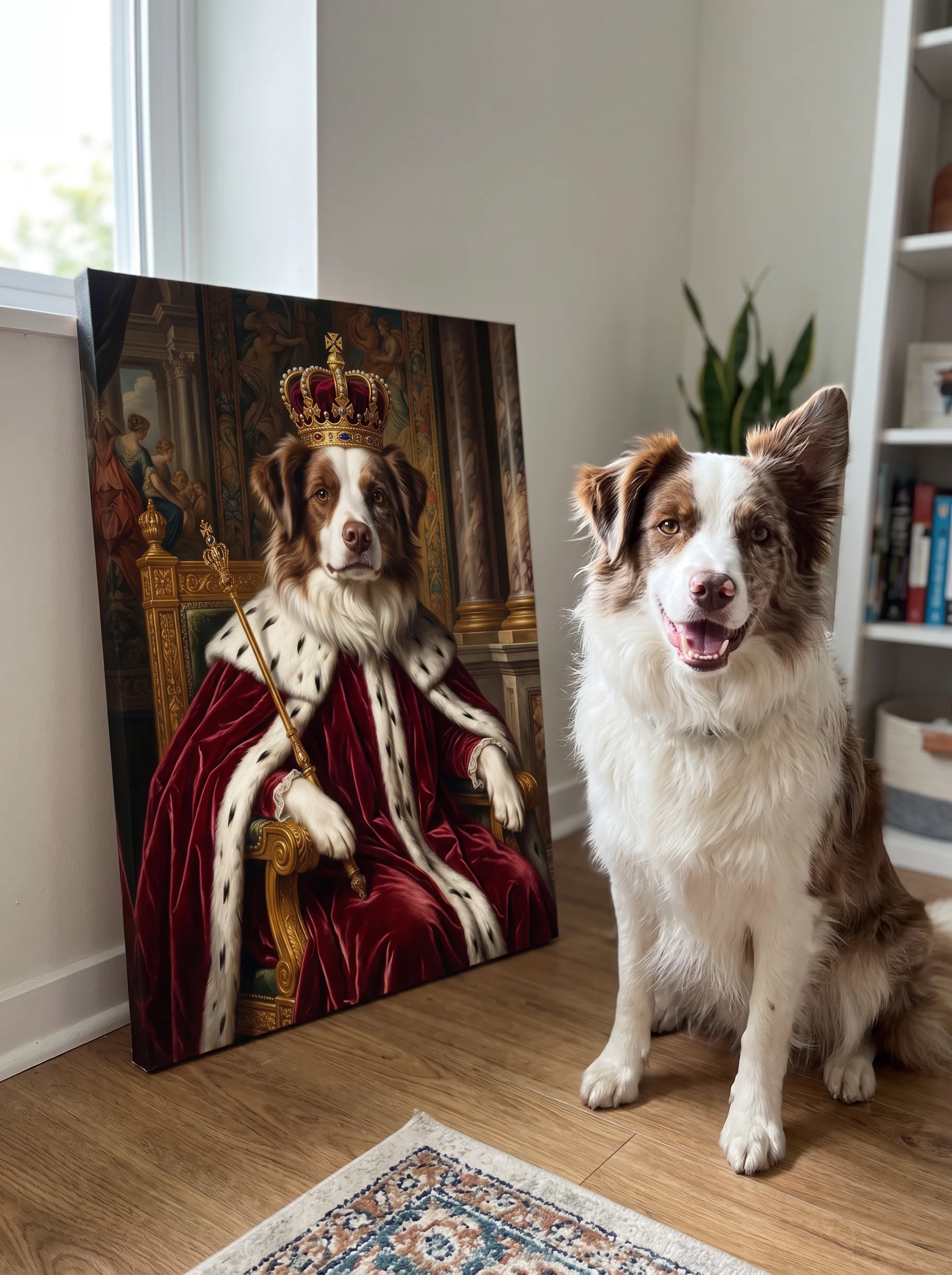 The Renaissance King printed as a gallery-wrapped canvas and hung on a wall
